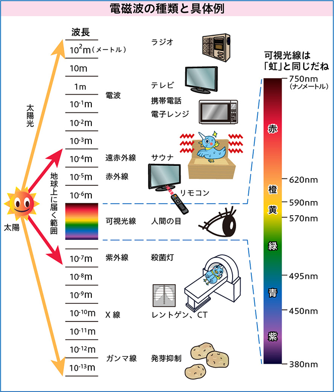 電磁波の種類と具体例