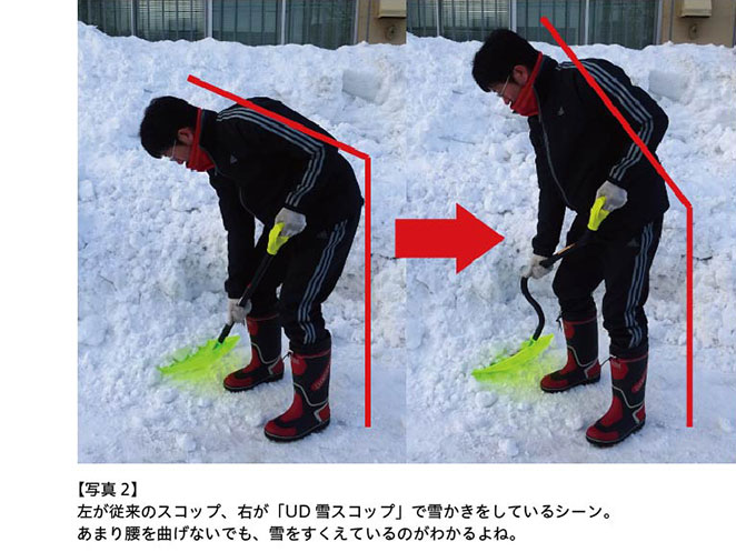 【写真２】UD雪スコップ比較